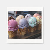 Eiscremeflug Serviette (Vorderseite)