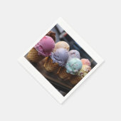 Eiscremeflug Serviette (Ecke)