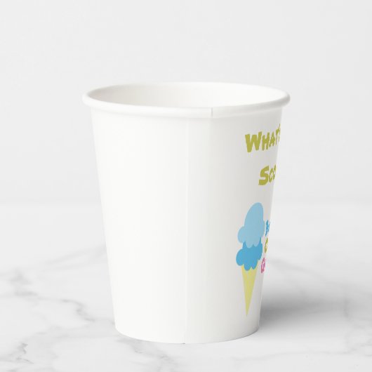 EiscremeGender Pappbecher (Rechts)