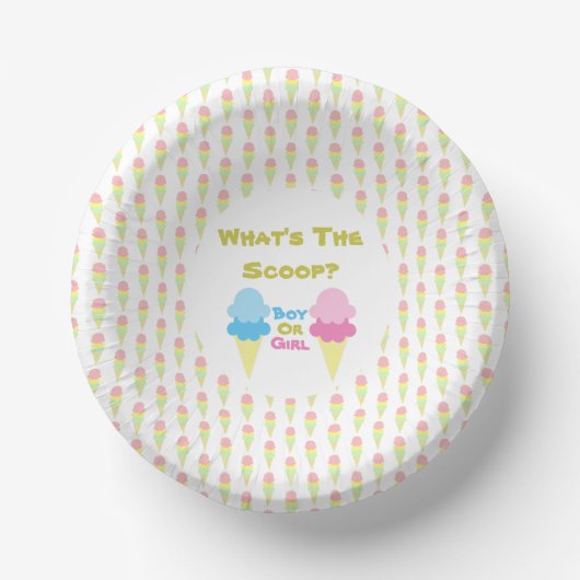 EiscremeGender Pappteller (Vorderseite)