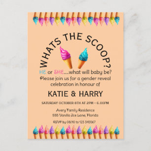 EiscremeGender Postkarte