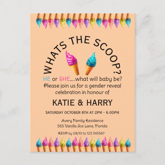 EiscremeGender Postkarte (Vorderseite)