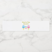 EiscremeGender Wasserflaschenetikett (Einzelnes Label)