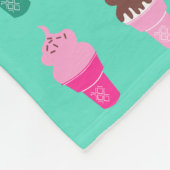 Eiscremekegel-Fleece blacket Fleecedecke (Ecke)