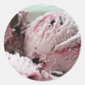 Eiscremekleber 001 runder aufkleber (Vorderseite)
