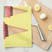 Eiscremekonen abbauen handtuch (Viertel Falte)