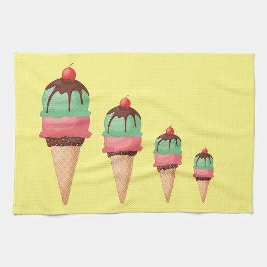 Eiscremekonen abbauen handtuch (Horizontal)
