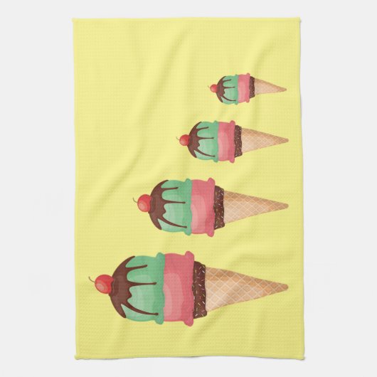 Eiscremekonen abbauen handtuch (Vertikal)