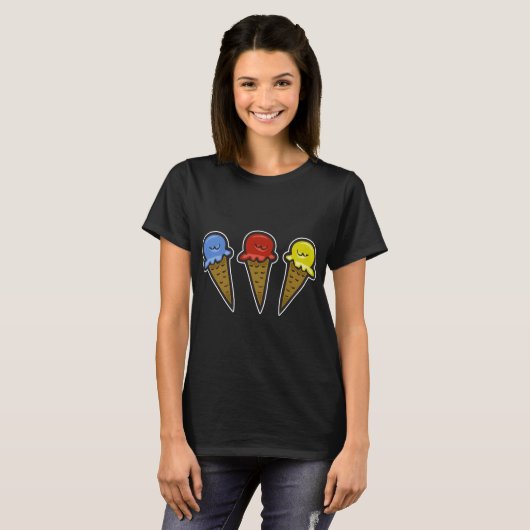 Eiscremekonen Nr. 4 T-Shirt (Vorne ganz)