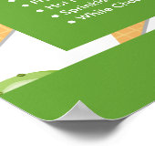 Eiscremekonen, Speisekarte für Eiscreme Poster (Ecke)