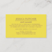 Eiscremekons, Eiscremefarben, Business Card Visitenkarte (Rückseite)