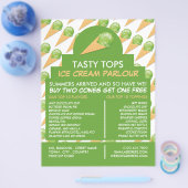 Eiscremekons, Eiscremefarben, Werbung für den Eisk Flyer (Einzeln)