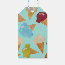 Eiscremekons für Tagessocken Geschenkanhänger