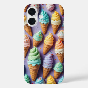 Eiscremekons mit Sprinklen iPhone 16 Hülle