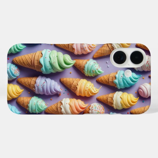 Eiscremekons mit Sprinklen Case-Mate iPhone Hülle (Rückseite (Horizontal))