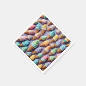 Eiscremekons mit Sprinklen Serviette (Ecke)