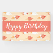 Eiscremekons mit Sprinklen zum Geburtstag Banner (Horizontal)