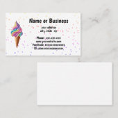 Eiscremekonus Visitenkarte (Vorne/Hinten)