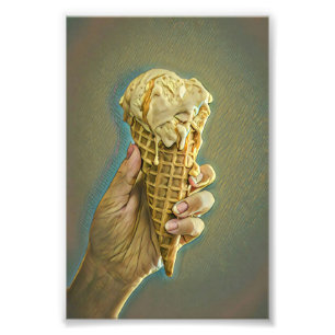 Eiscremeliebhaber-Geschenk Fotodruck