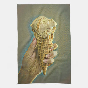 Eiscremeliebhaber-Geschenk Geschirrtuch