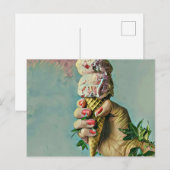 Eiscremeliebhaber-Geschenk Postkarte (Vorne/Hinten)