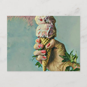Eiscremeliebhaber-Geschenk Postkarte