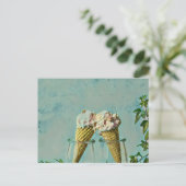 Eiscremeliebhaber-Geschenk Postkarte (Stehend Vorderseite)