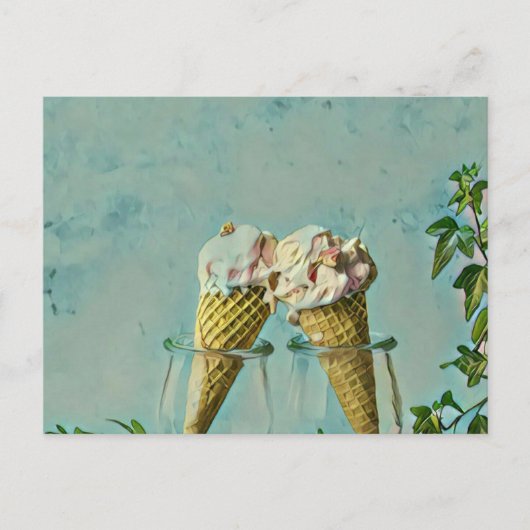 Eiscremeliebhaber-Geschenk Postkarte (Vorderseite)
