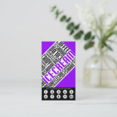 Eiscremeloyalität (wordWEBs) Treuekarte (Stehend Vorderseite)