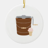 Eiscrememacher Keramik Ornament (Vorne)