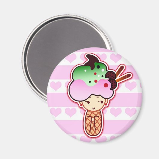 Eiscrememagnet Magnet (Vorderseite/Rückseite)