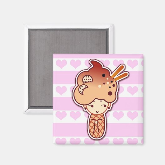 Eiscrememagnet Magnet (Vorderseite/Rückseite)