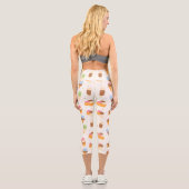 Eiscrememuster, Eiscreme-Kone, Eisvogel Capri Leggings (Rückseite)