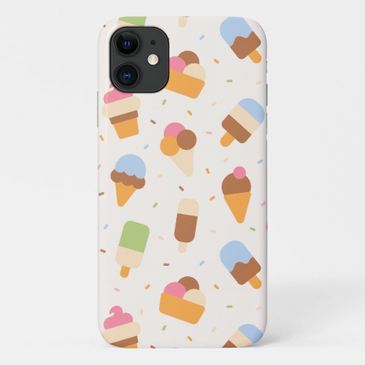 Eiscrememuster, Eiscreme-Kone, Eisvogel Case-Mate iPhone Hülle (Rückseite)