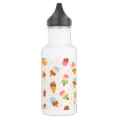 Eiscrememuster, Eiscreme-Kone, Eisvogel Edelstahlflasche (Links)