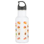 Eiscrememuster, Eiscreme-Kone, Eisvogel Edelstahlflasche (Rückseite)