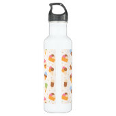 Eiscrememuster, Eiscreme-Kone, Eisvogel Edelstahlflasche (Rückseite)