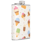 Eiscrememuster, Eiscreme-Kone, Eisvogel Flachmann (Rechts)