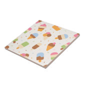 Eiscrememuster, Eiscreme-Kone, Eisvogel Fliese (Seite)