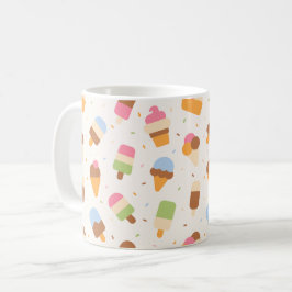 Eiscrememuster, Eiscreme-Kone, Eisvogel Kaffeetasse
