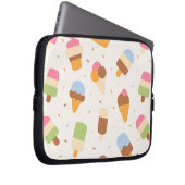 Eiscrememuster, Eiscreme-Kone, Eisvogel Laptopschutzhülle (Vorne Rechts)