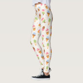 Eiscrememuster, Eiscreme-Kone, Eisvogel Leggings (Links)