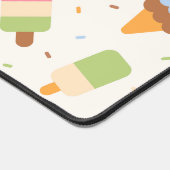 Eiscrememuster, Eiscreme-Kone, Eisvogel Schreibtischunterlage (Ecke)