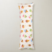 Eiscrememuster, Eiscreme-Kone, Eisvogel Seitenschläferkissen (Rückseite (Vertikal))