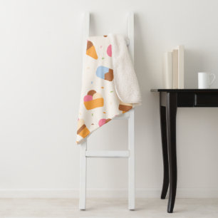 Eiscrememuster, Eiscreme-Kone, Eisvogel Sherpadecke