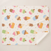 Eiscrememuster, Eiscreme-Kone, Eisvogel Sherpadecke (Vorderseite (Horizontal))