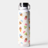 Eiscrememuster, Eiscreme-Kone, Eisvogel Trinkflasche (Rückseite)