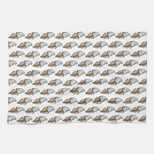 Eiscrememuster - Ice Cream Images Geschirrtuch (Horizontal)