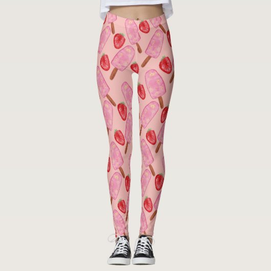 Eiscrememuster | Lollenmuster | Lollipop 19 Leggings (Vorderseite)