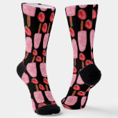 Eiscrememuster | Lollenmuster | Lollipop 1 C Socken (Gewinkelt)